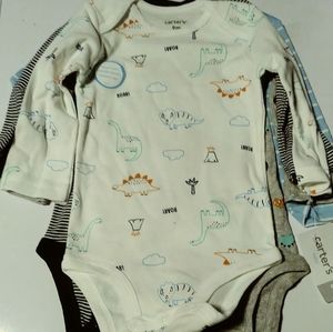 Carters Dinosaur Themed Bodysuits
